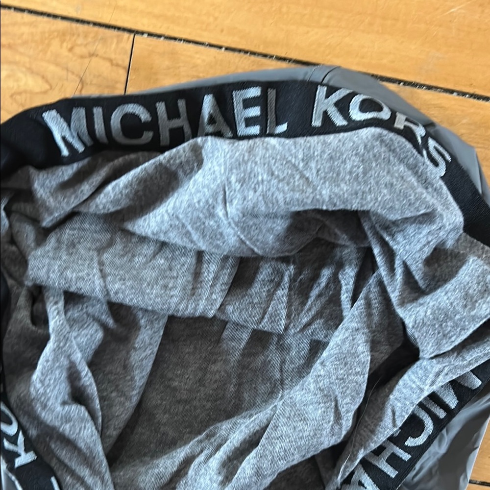 EUC never worn Michael Kors Gray Quilted Vest with High Collar - Picture 3 of 5